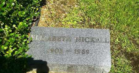 NICKELL, ELIZABETH - Rowan County, Kentucky | ELIZABETH NICKELL - Kentucky Gravestone Photos