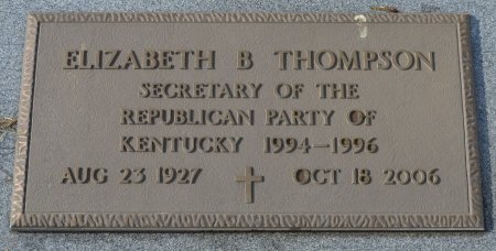 THOMPSON, ELIZABETH B. (FOOT STONE) - Shelby County, Kentucky | ELIZABETH B. (FOOT STONE) THOMPSON - Kentucky Gravestone Photos