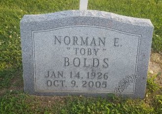 BOLDS, NORMAN E "TOBY" - Union County, Kentucky | NORMAN E "TOBY" BOLDS - Kentucky Gravestone Photos