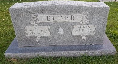 ELDER, AGNES - Union County, Kentucky | AGNES ELDER - Kentucky Gravestone Photos
