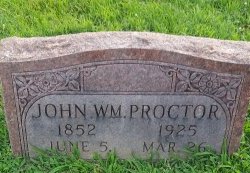 PROCTOR, JOHN WILLIAM - Union County, Kentucky | JOHN WILLIAM PROCTOR - Kentucky Gravestone Photos