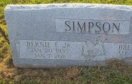 SIMPSON, BERNIE E JR - Union County, Kentucky | BERNIE E JR SIMPSON - Kentucky Gravestone Photos