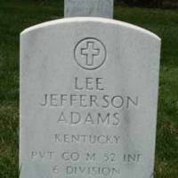 Lee Jefferson ADAMS (VETERAN WWI)
